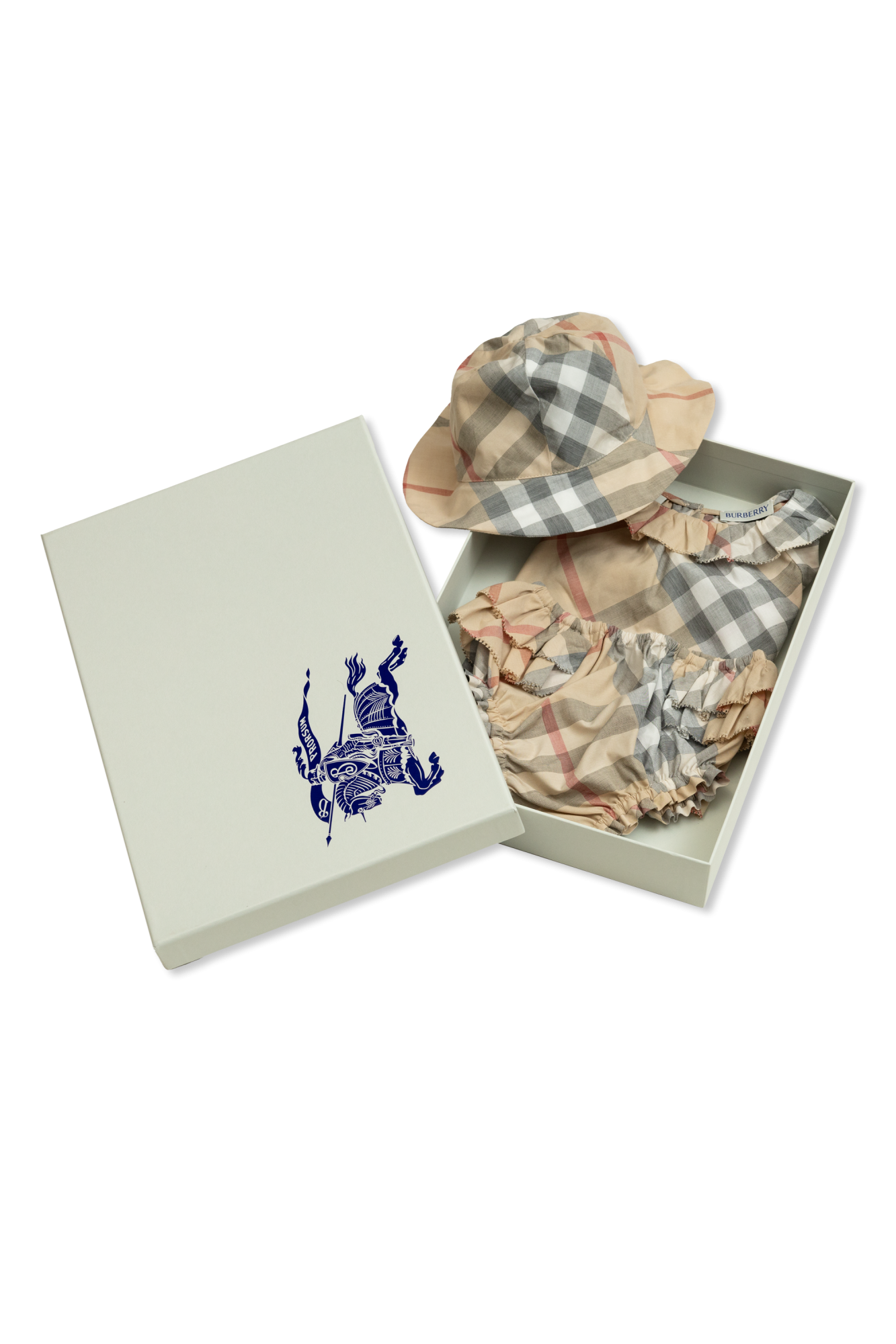 Beige Set: dress, knickers and hat Burberry Kids - Vitkac GB Beige Set: dress, knickers and hat Burberry Kids - Vitkac GB